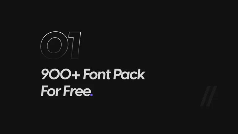 900+ Font Pack For Free