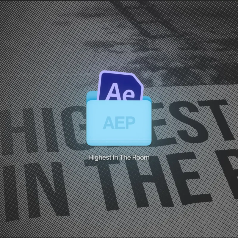 Highest in the room edit after effects project file