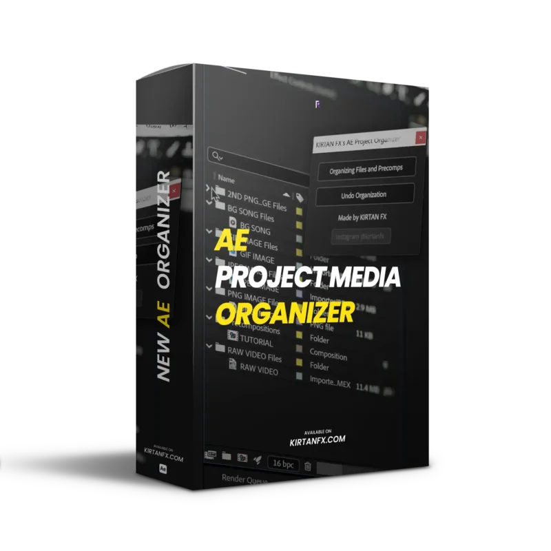 KIRTAN FX AE Project Organizer