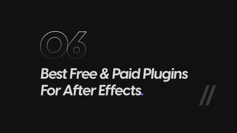 Best Free & Paid After Effects Plugins