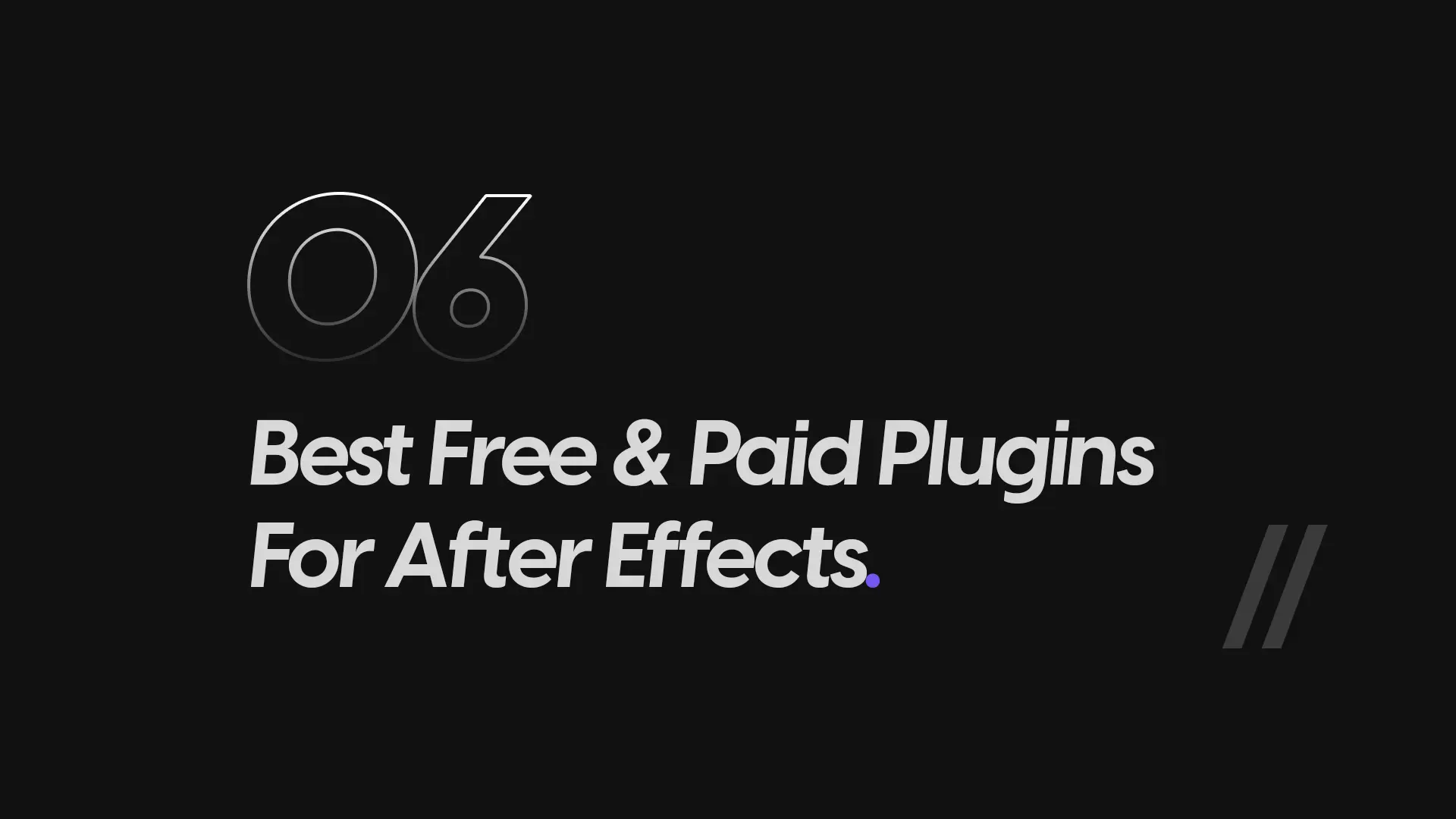 Best Free & Paid Plugins for Adobe After Effects in 2026