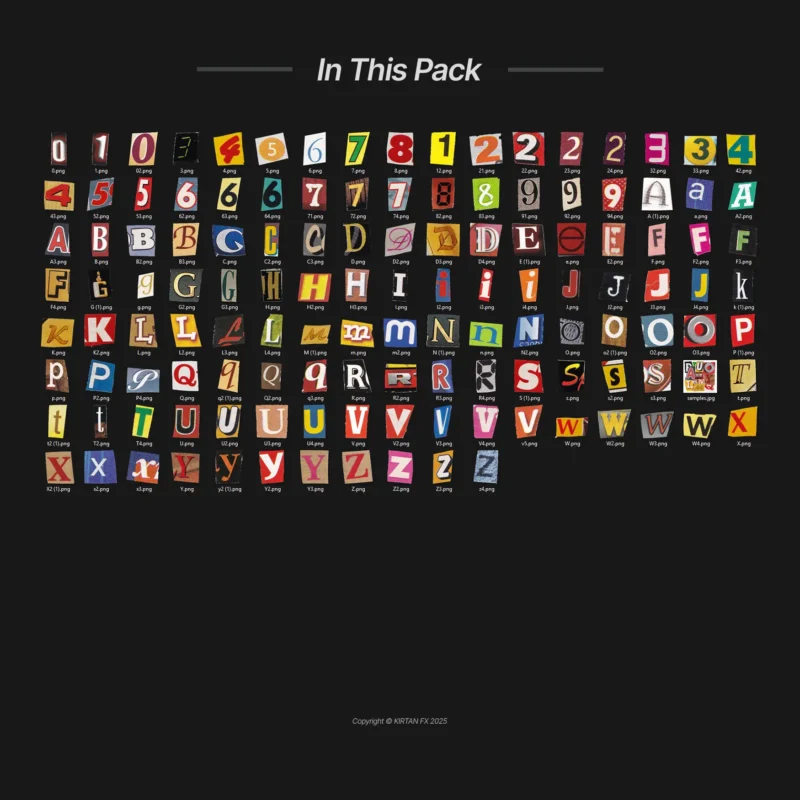 Magazine Letter CutOuts Pack