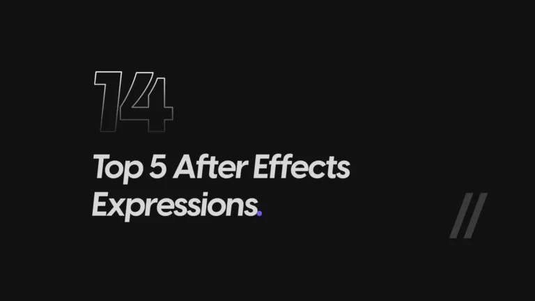 Top 5 After Effects Expressions