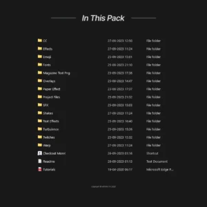 COMPLETE EDITING PACK V2 - KIRTAN FX