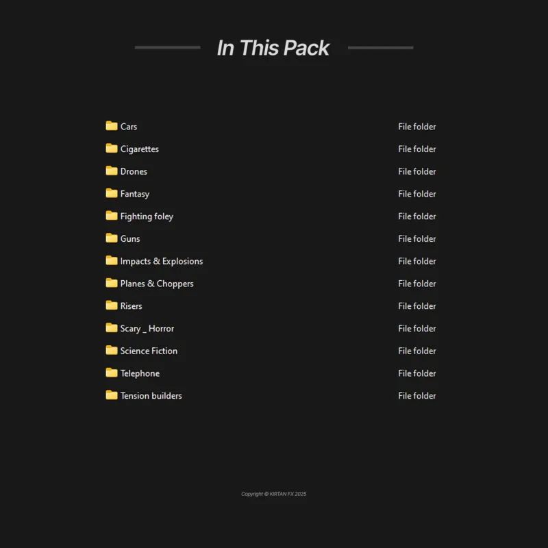 Hollywood Essentials SFX Pack