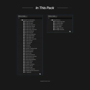 KirtanFX Text Animation Presets Pack For After Effects
