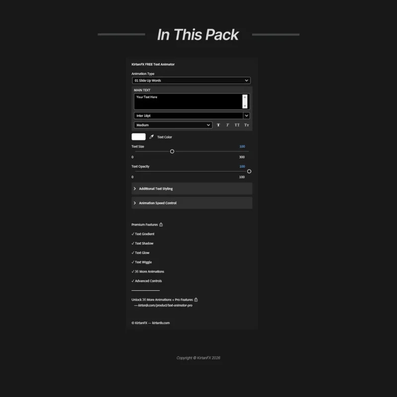 KirtanFX-FREE-Text--Animator-PR-In-this-Pack copy FREE Text Animator